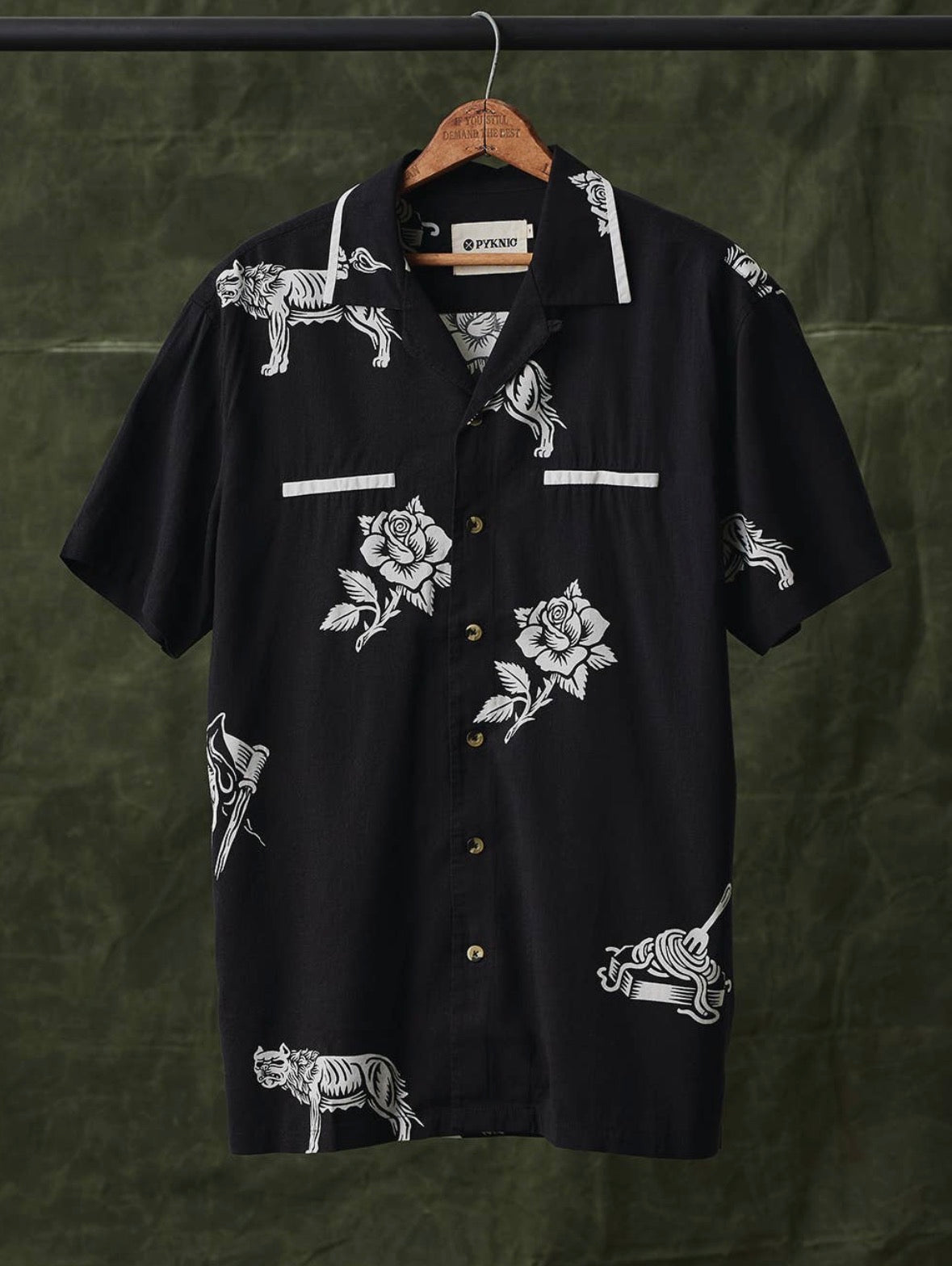 Unisex Foodie Button Up