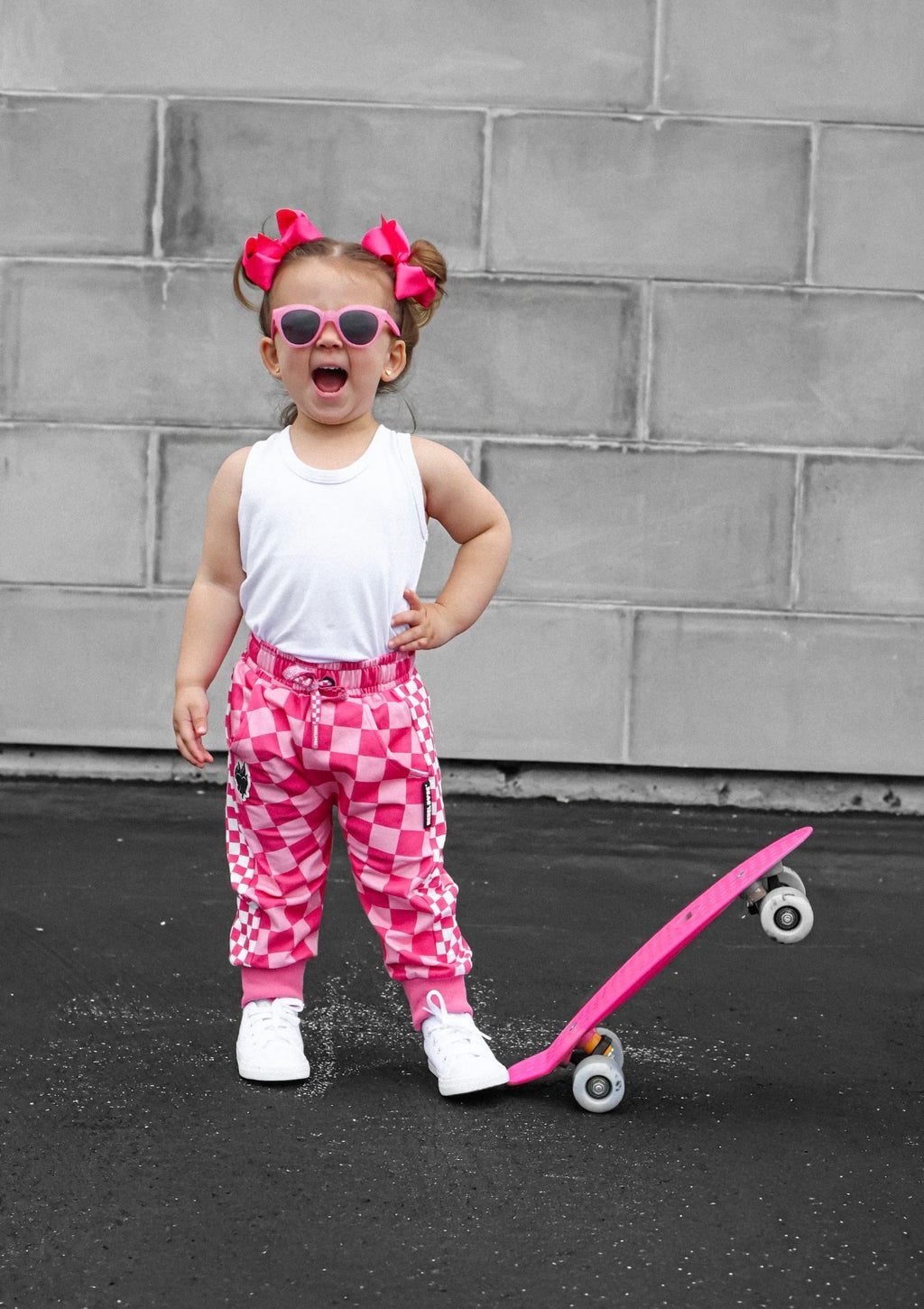 Bubblegum Checker Jogger Youth