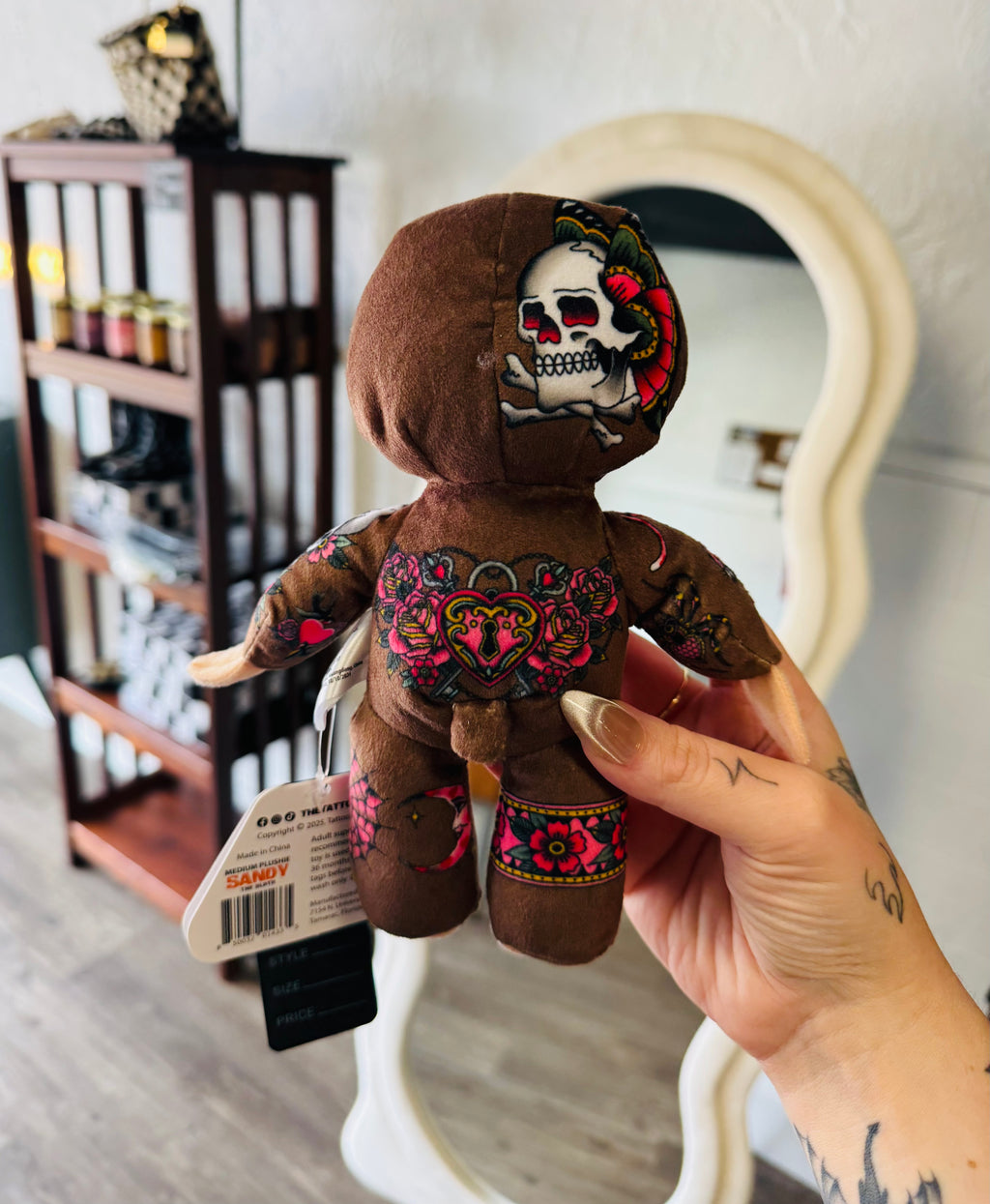 Tattooed Sandy Sloth Plushie