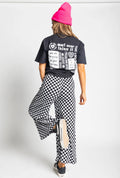 Checkered Flowy Pants