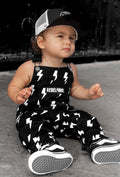 Black Bolt Youth Overalls