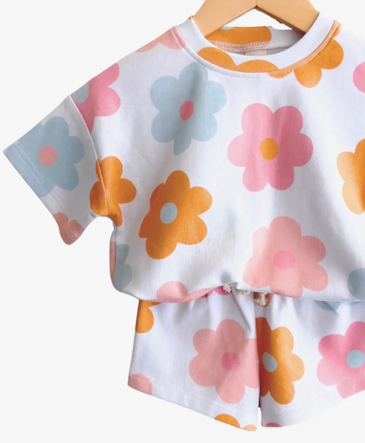 Groovy Flower Shorts Set