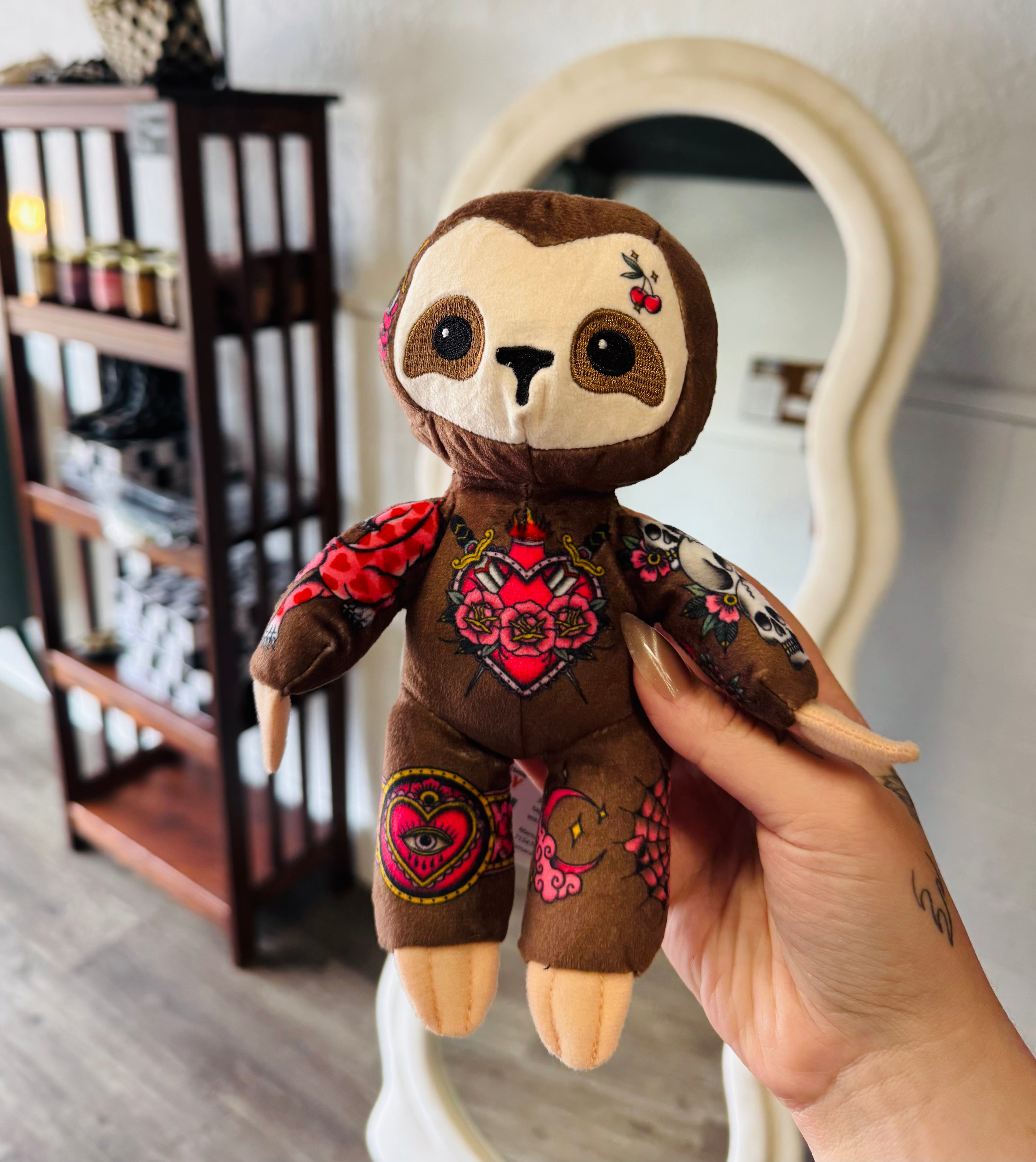 Tattooed Sandy Sloth Plushie