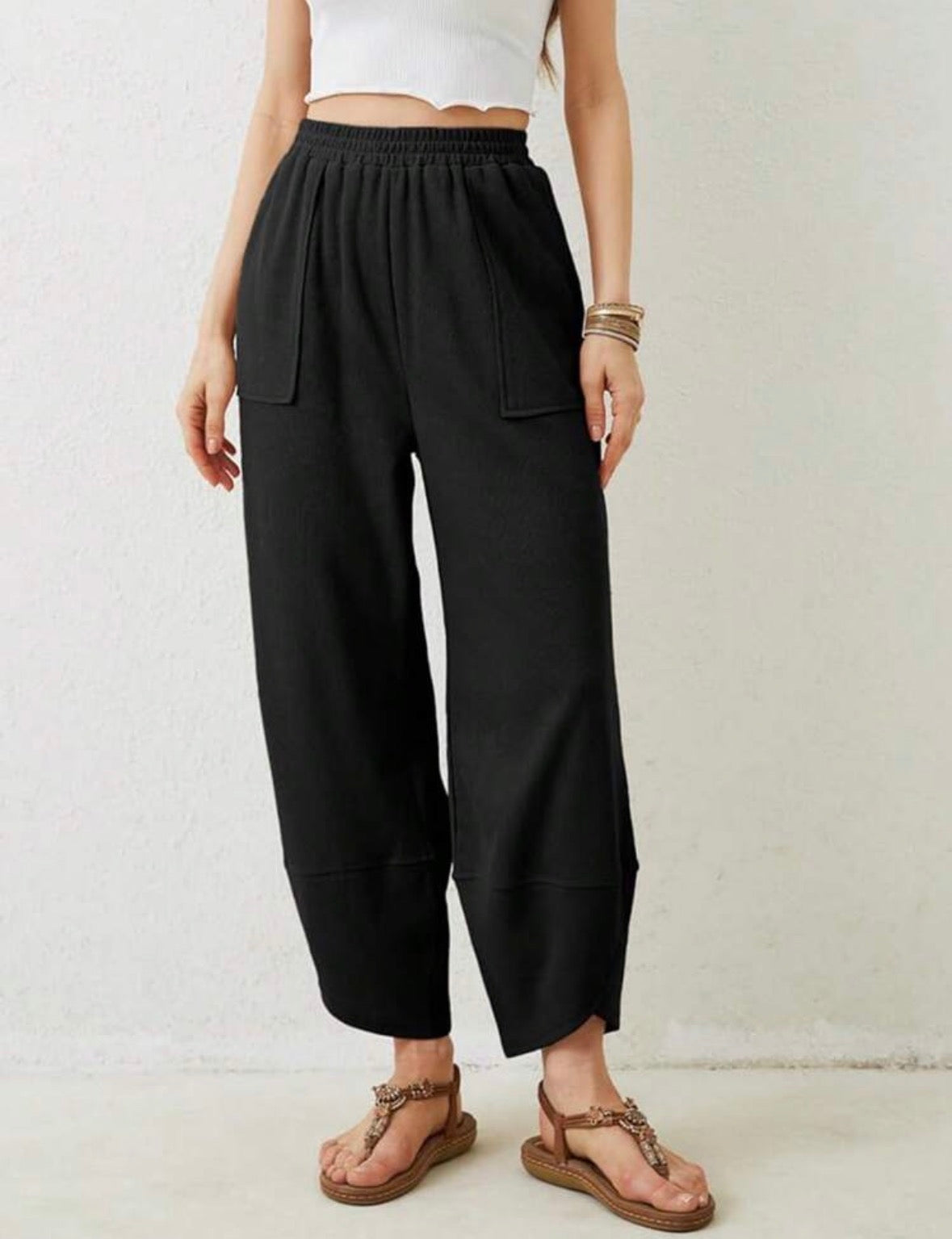 Boho Black Trousers