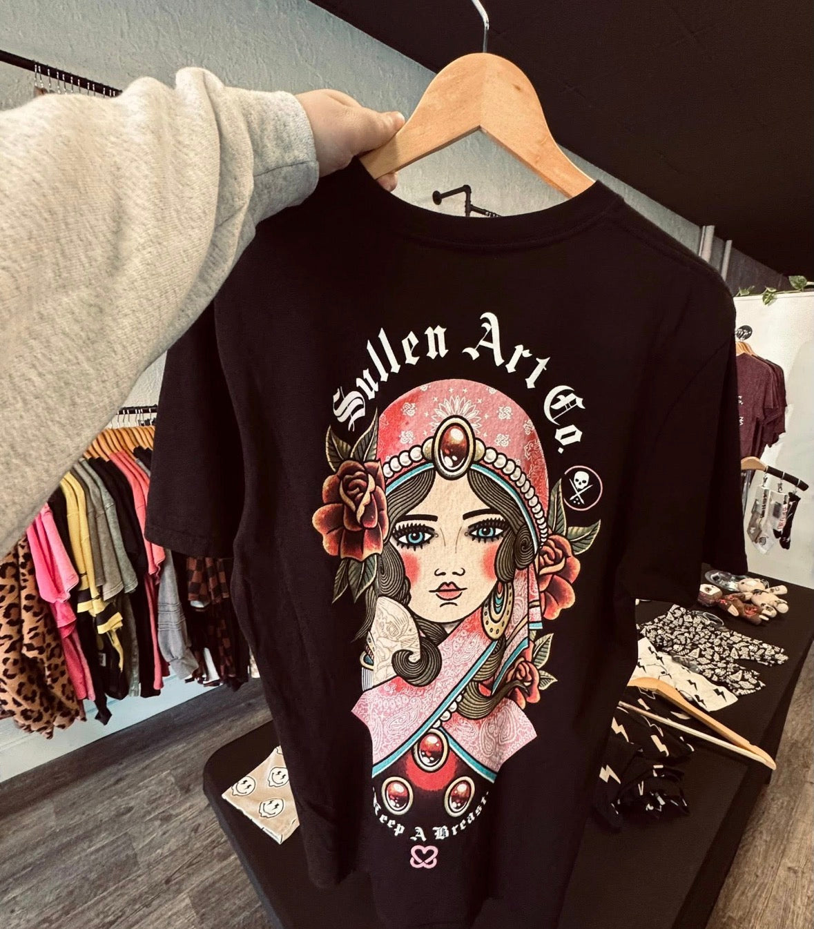 Sullen Breast Cancer Graphic Tee