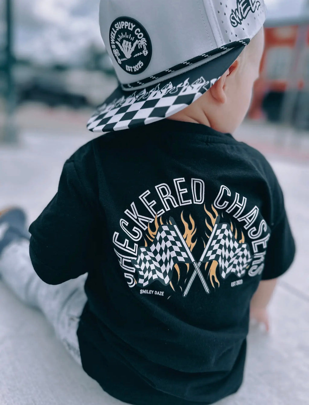 Youth Checker Chasers Graphic Tee
