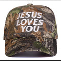 Camo Jesus Loves You Ball Cap