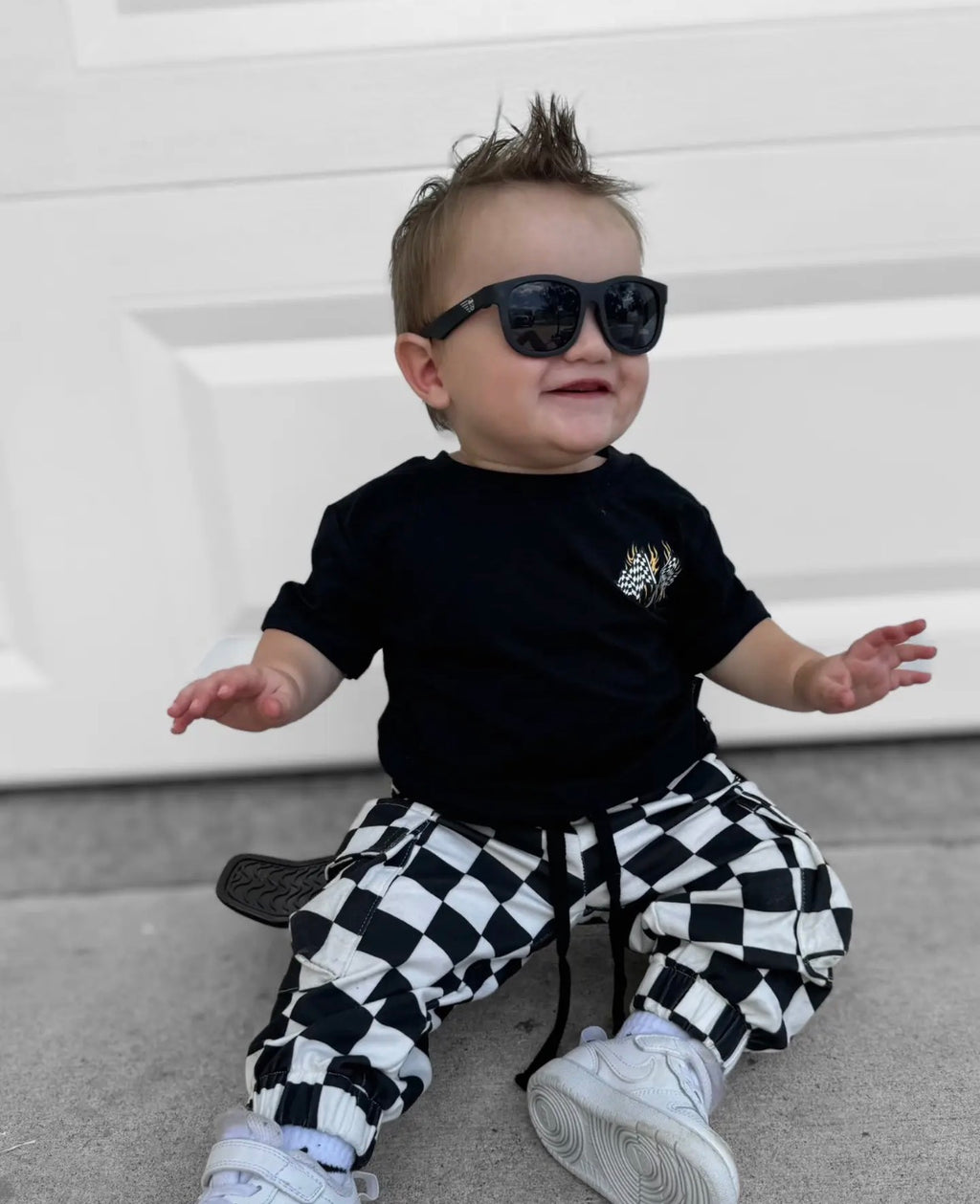 Youth Checker Chasers Graphic Tee