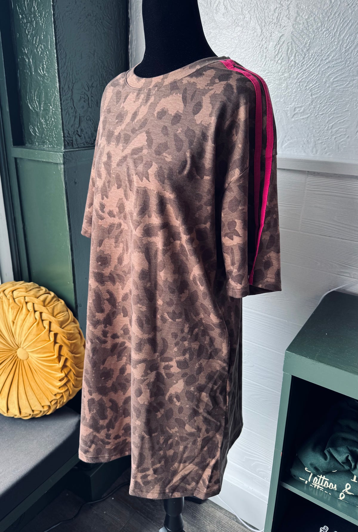 Leopard T-Shirt Dress W/Pockets✨