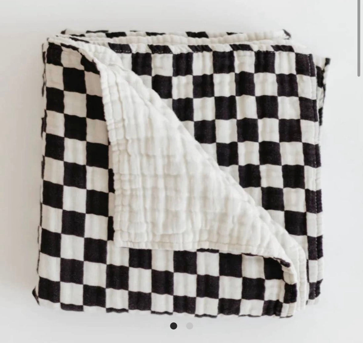 Checker Organic Muslin Quilt