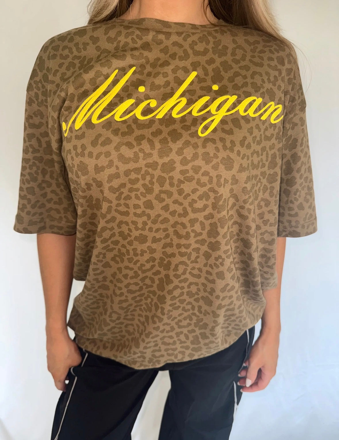 Michigan Leopard Tee