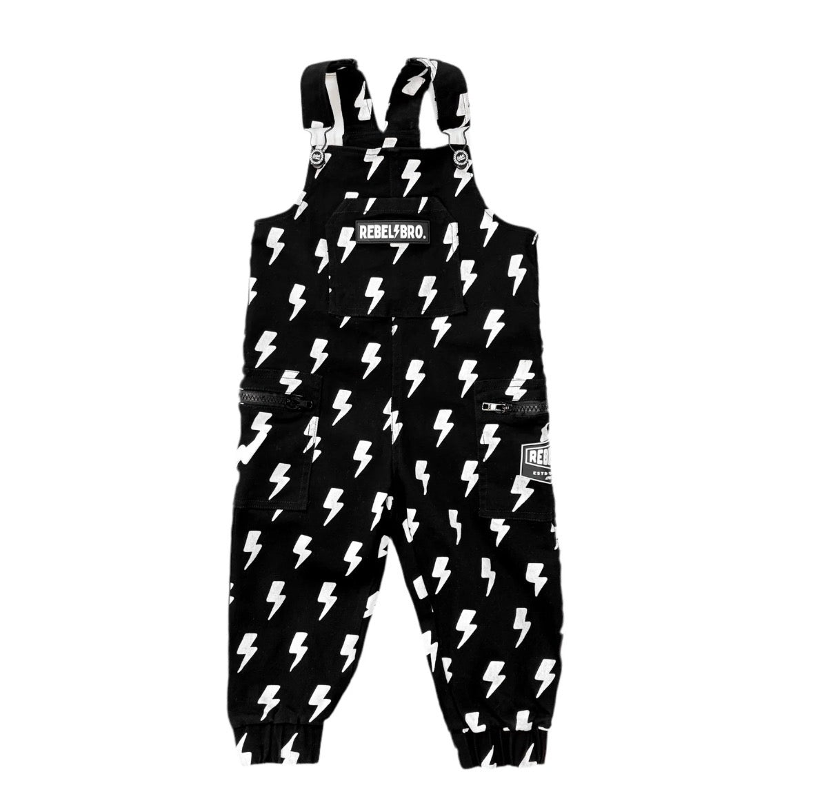 Black Bolt Youth Overalls