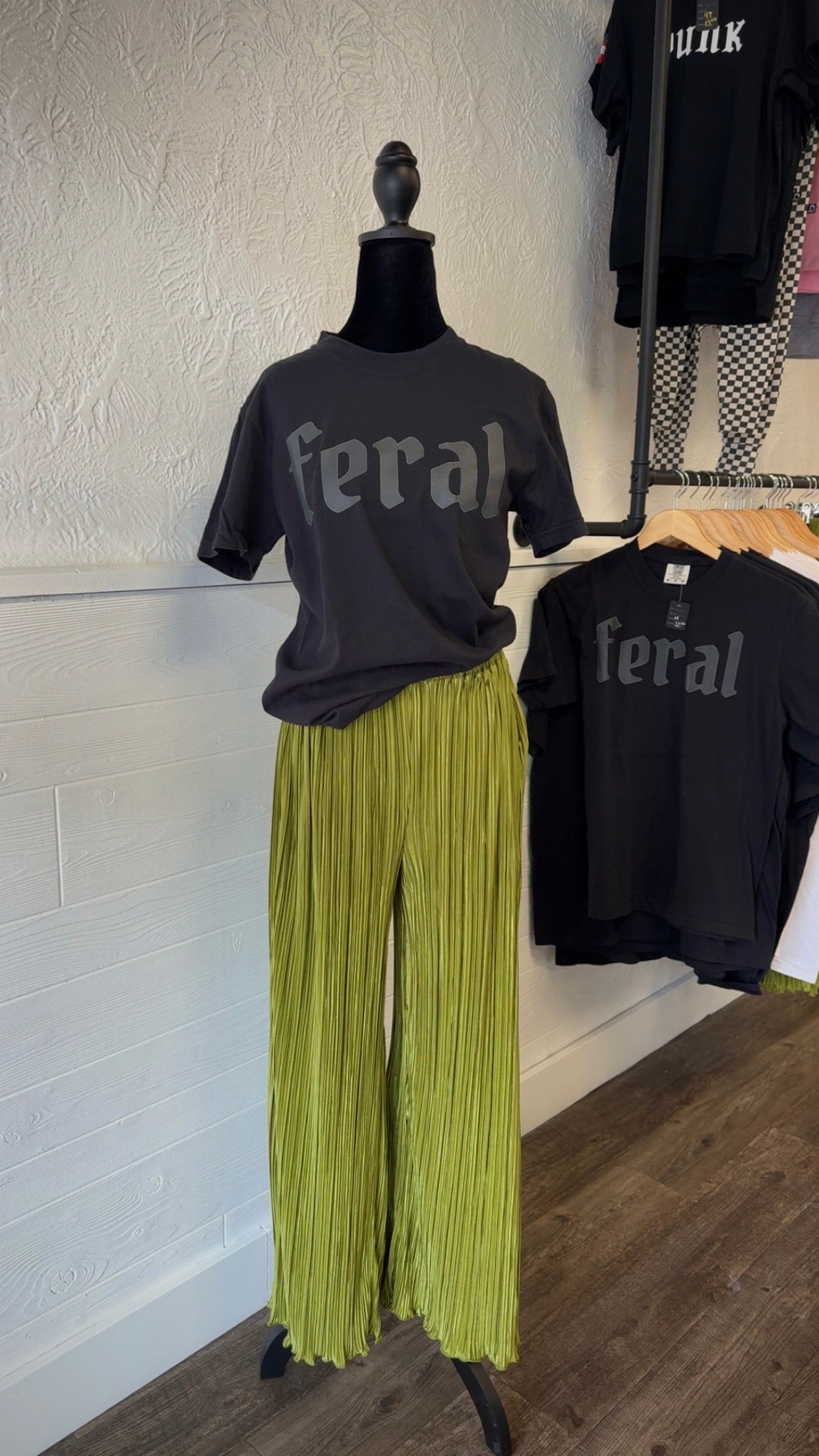 Unisex Black Feral Graphic Tee