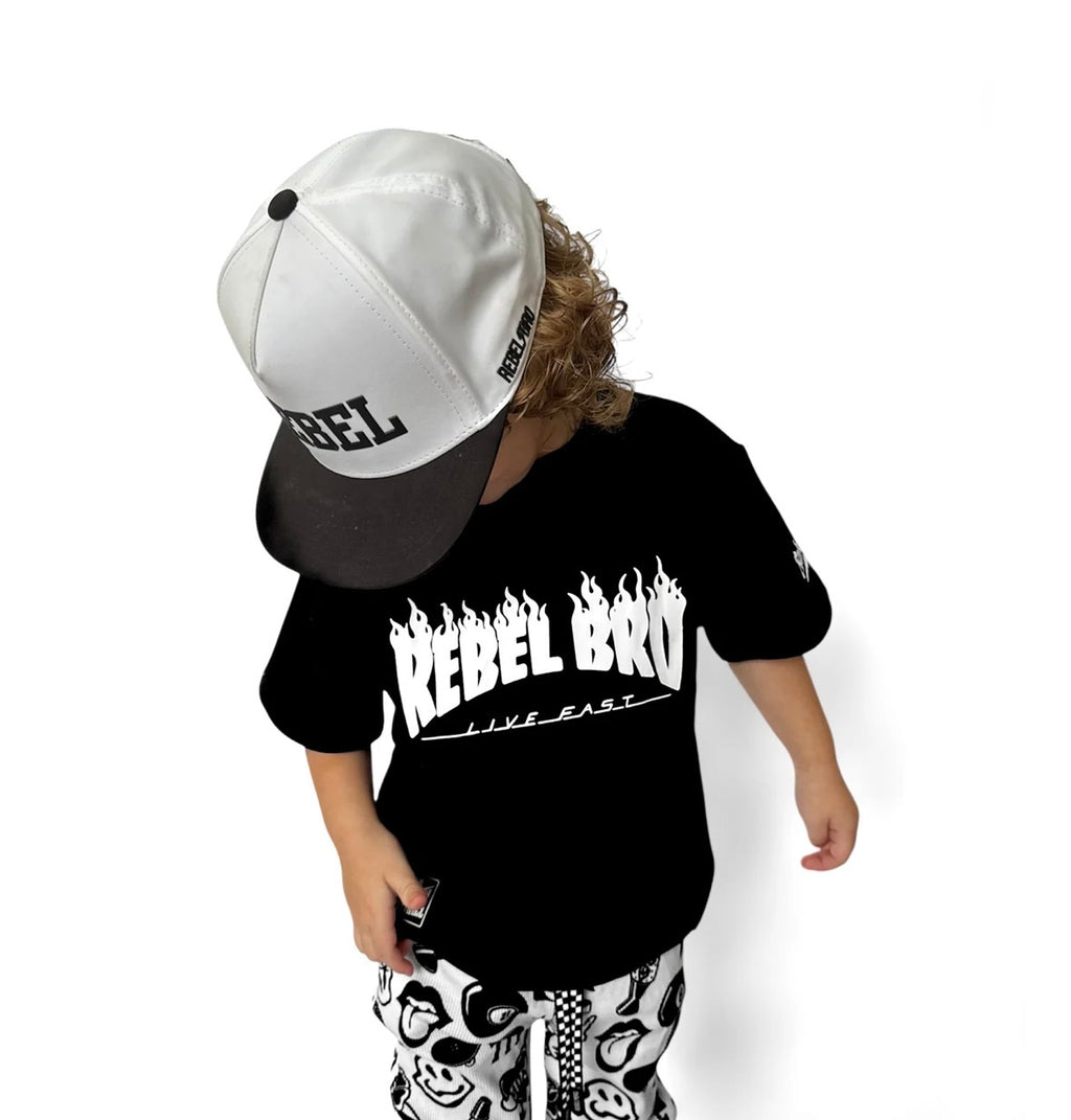Rebel Bro Flame Short Sleeve Tee