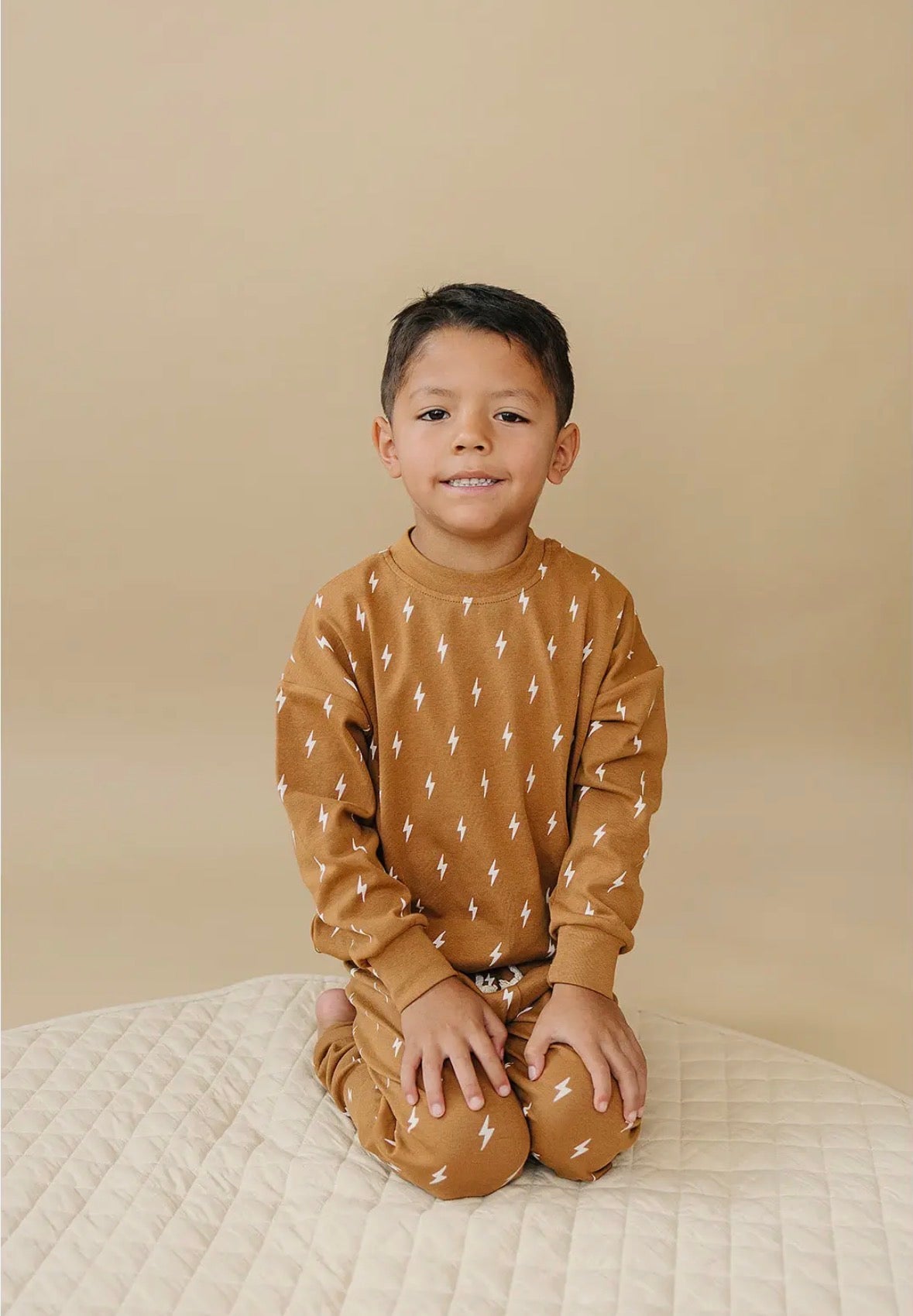 Youth Brown Bolt Jogger Set