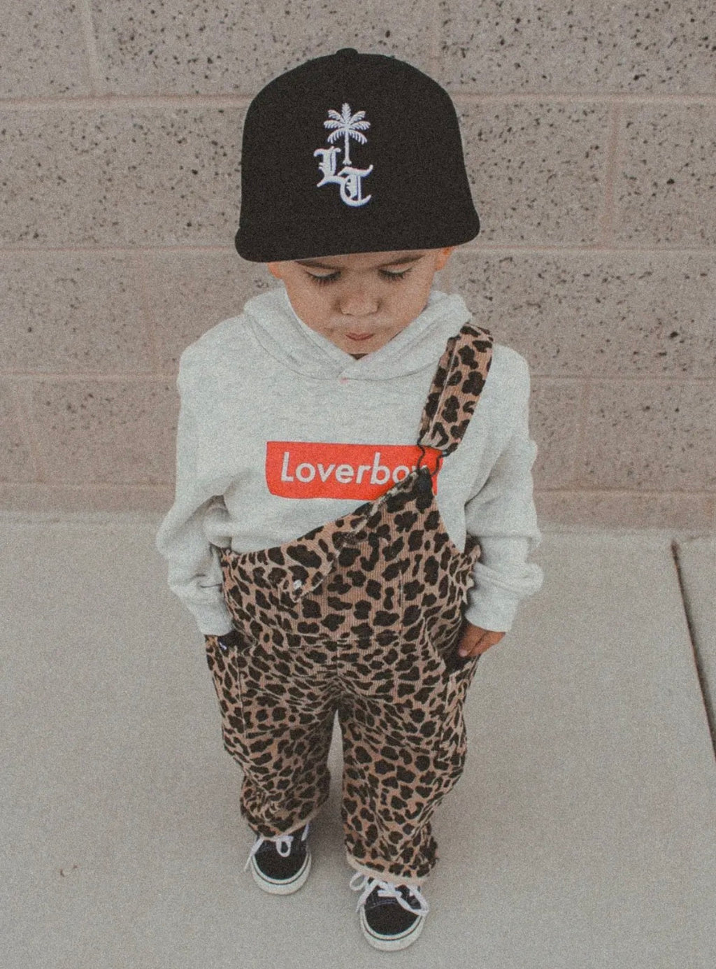 Youth Leopard Print Overalls