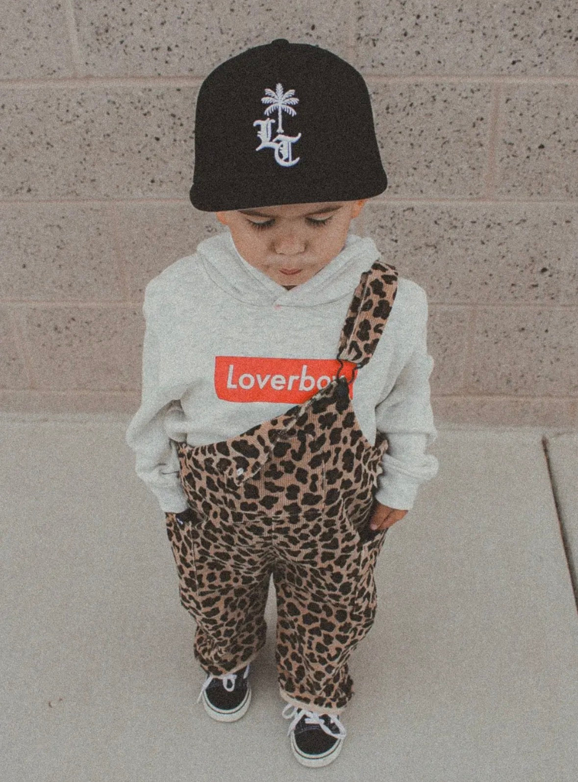 Youth Leopard Print Overalls