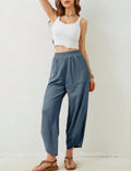 Dusty Blue Boho Trousers