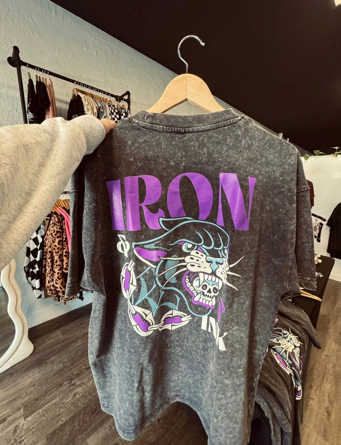 Iron & Ink Grey Panther Graphic Tee