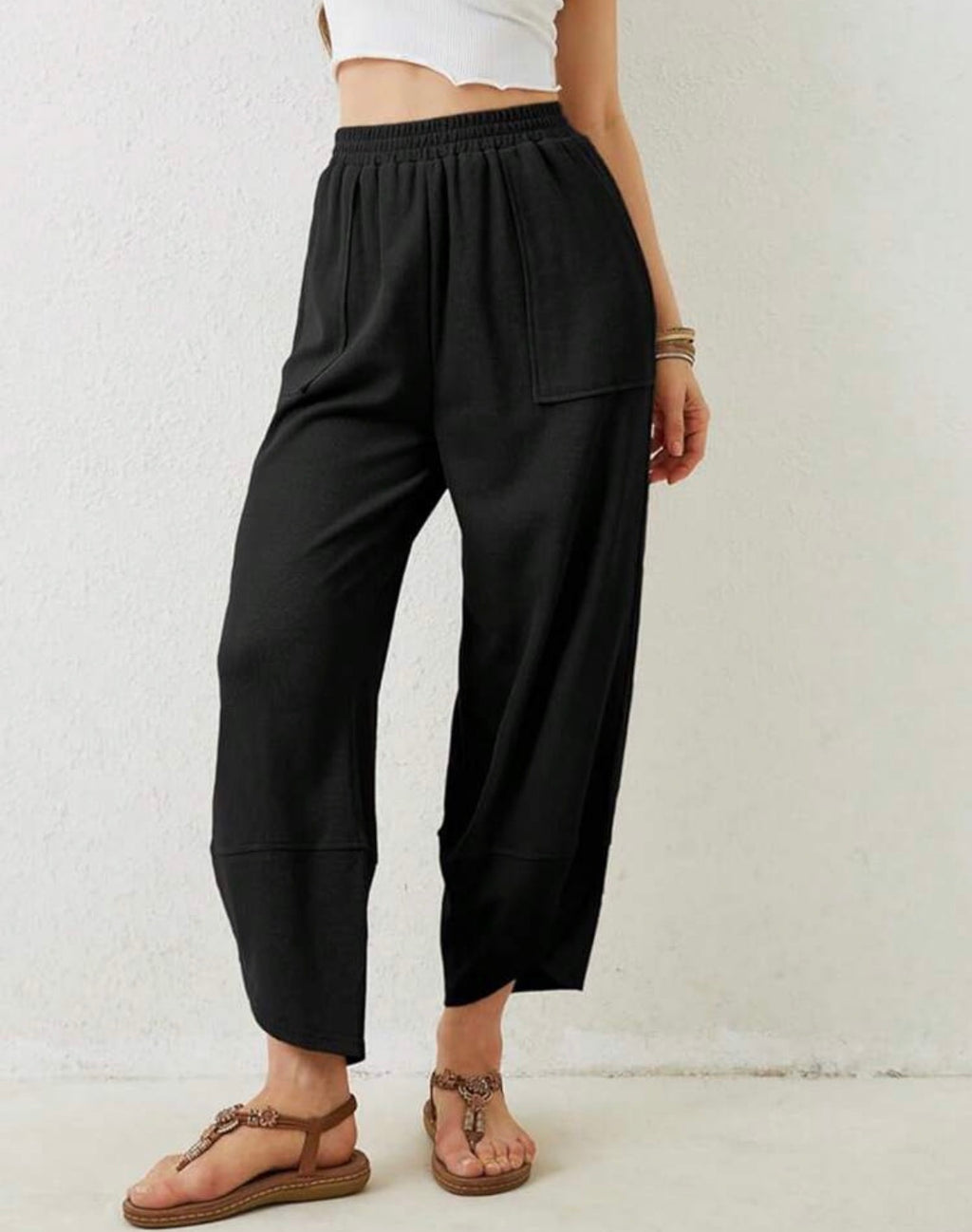 Boho Black Trousers