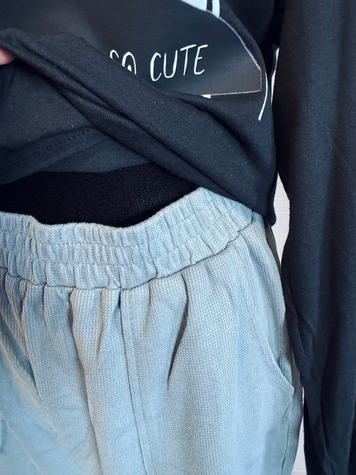 Dusty Blue Boho Trousers